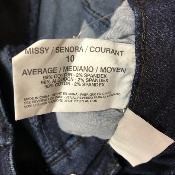 Khloe Kardahian Premium Denim. Dark Wash Curvy Slim Bootcut. Size 10 - Picture 10 of 11